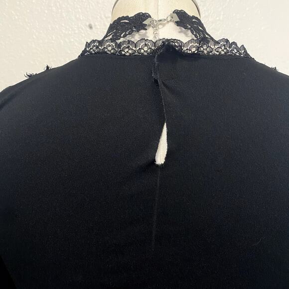 Asymmetrical Striped Layered Flare Dramatic Sleeve Whimsigoth Vamp Gothic Dress - Picture 12 of 12